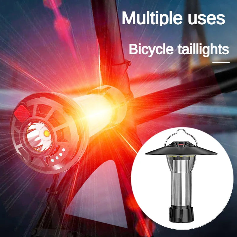 2200mAh Campinglamp met Magnetische Basis | 5 Verlichtingsmodi LED Zaklamp en Noodlamp, Vergelijkbaar met Blackdog Goal Zero Lantern
