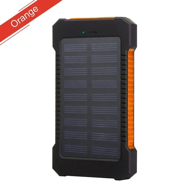 200000mAh Draagbare Solar Powerbank – Waterdichte Externe Batterij met Snelladen & SOS Zaklamp – Powerbank voor Xiaomi & Outdoor