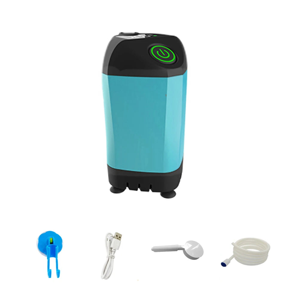 Outdoor Camping Douche | IPX7 Waterdichte Elektrische Draagbare Douchepomp met Digitale Weergave voor Hiking, Reizen en Dieren Wateren