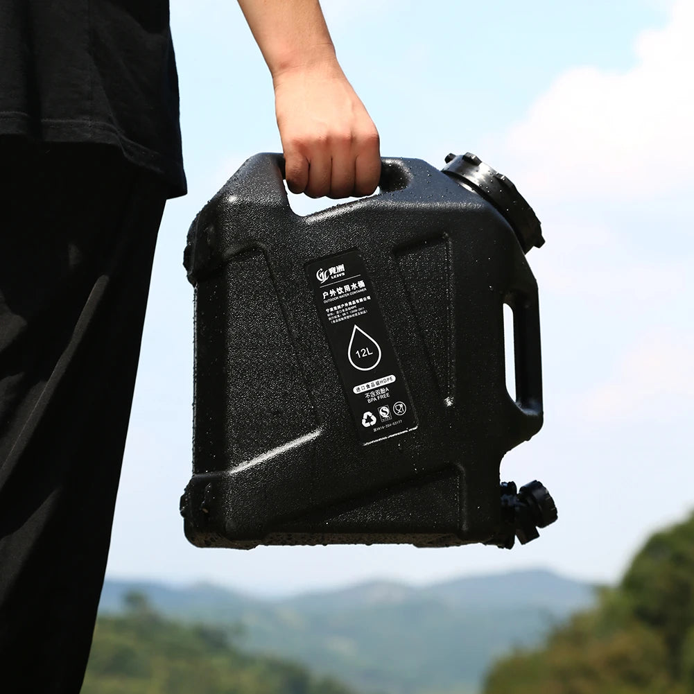 10/12L Outdoor Water Emmer | Draagbare Camping Waterzak met Kraan voor Picknick en Hiking