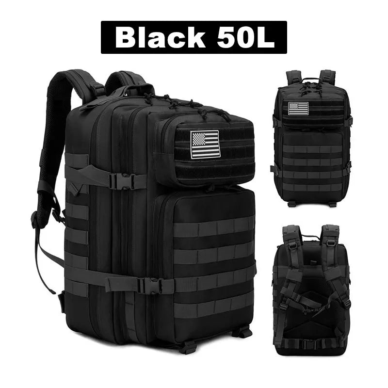 Tactische Rugzak 25L/35L/50L – Waterdichte Outdoor Reistas voor Heren & Dames | Grote Capaciteit & Multifunctioneel