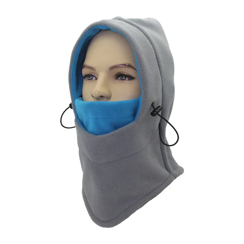 Winter Fietshoed & Ski Cap - Unisex Gevoerde Balaclava met Masker en Oorkleppen