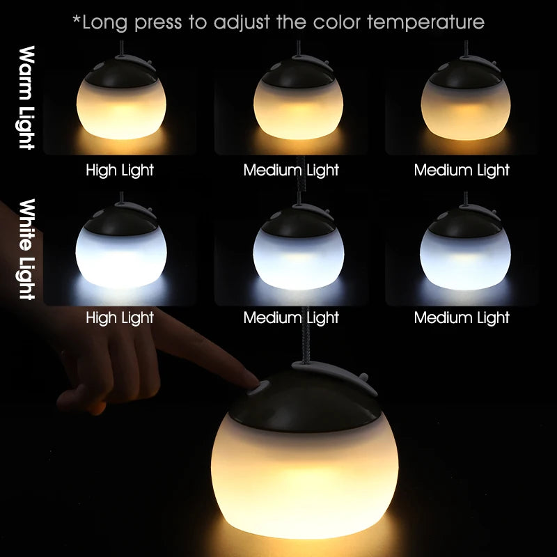 Camping Tent Hanging Light | USB Oplaadbare LED Lamp voor Outdoor Kamperen en Noodverlichting