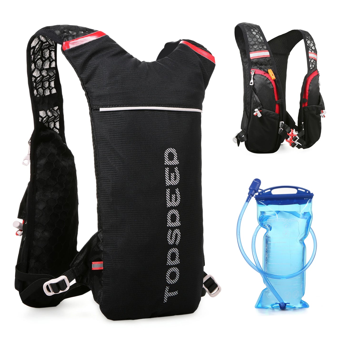 Hydratatie Rugzak met 2L Waterzak – Lichtgewicht & Ademend voor Outdoor Sporten