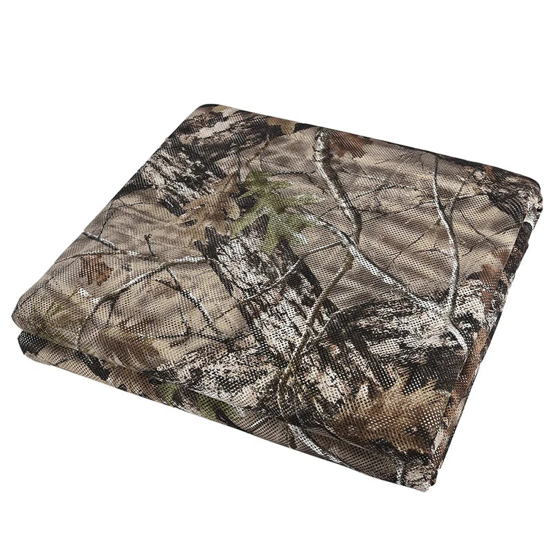 Tarnnetz 1,5M – 2M-12M | Jagd- und Outdoor-Schutznetz, 3D-Blattmuster, wasserdicht