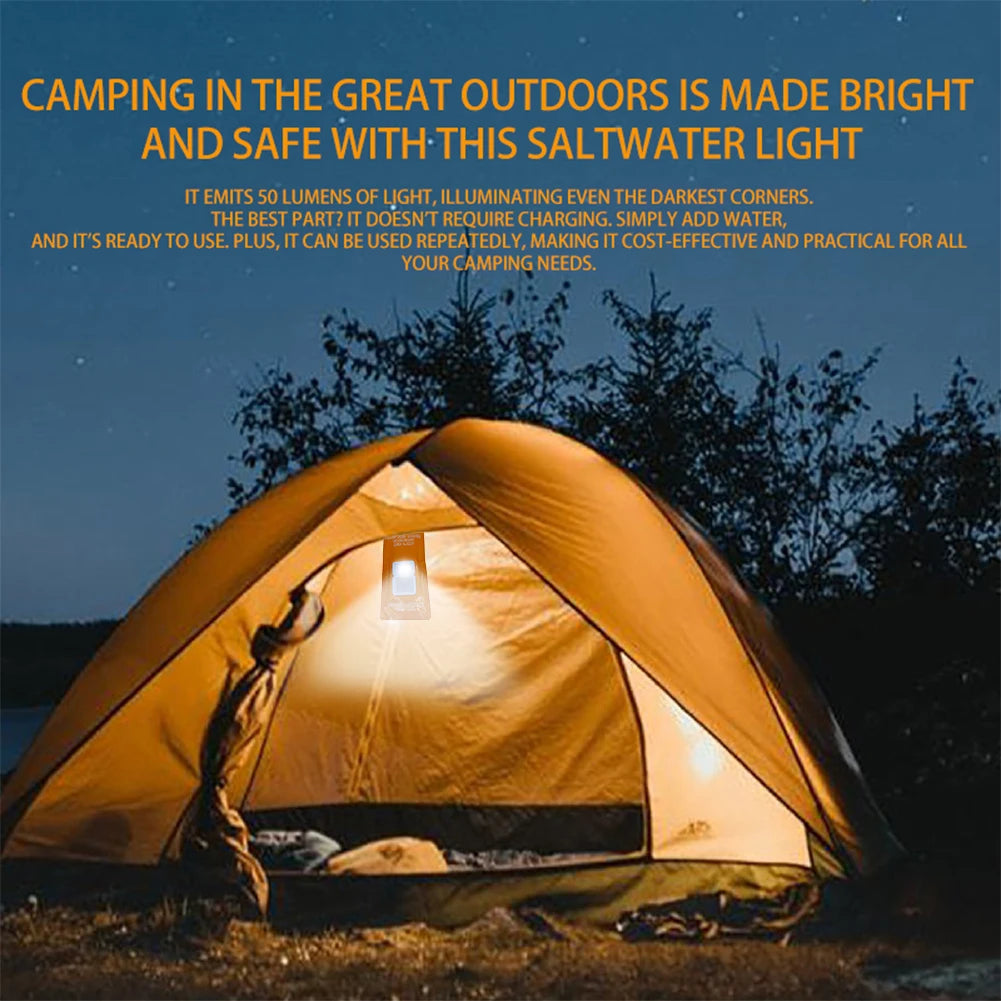 Tragbare Salzwasser-LED-Lampe – Notlicht für Camping, Nachtangeln und Outdoor-Abenteuer