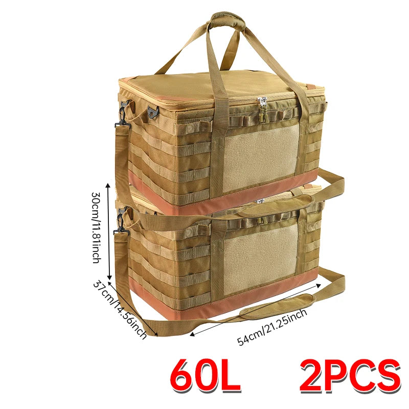 30-45-60L Outdoor Opbergtas | Grote Capaciteit Camping Tas voor Gasfles, Keukengerei en Picknick Benodigdheden