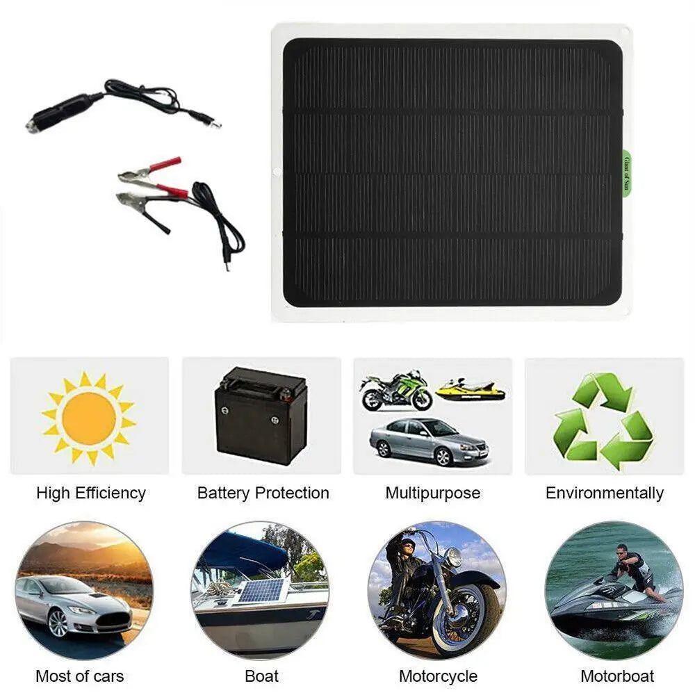 Draagbaar 10W/20W Zonnepaneel – Flexibel 18V Solar Oplaadpaneel voor Telefoon, Power Bank & Camping