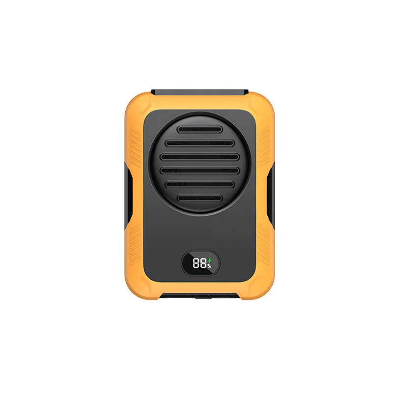 Draagbare Multifunctionele Outdoor Ventilator – USB Mini Nekventilator met 8000mAh Powerbank & LED Licht