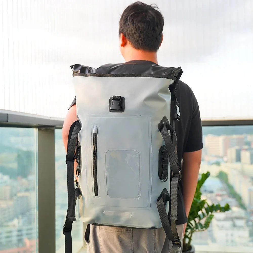 30L Waterdichte Drift Tas - Zwem Rugzak voor Rafting, Kanoën, Kamperen, Trekking, met Molle Systeem en Reflecterende Strips