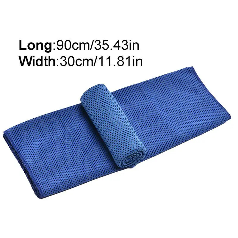 1pc Polyester Cooling Towel, Sneldrogend Ice Towel, Zacht en Ademend Microfiber Sportdoek voor Yoga, Hardlopen, Gym en Workout