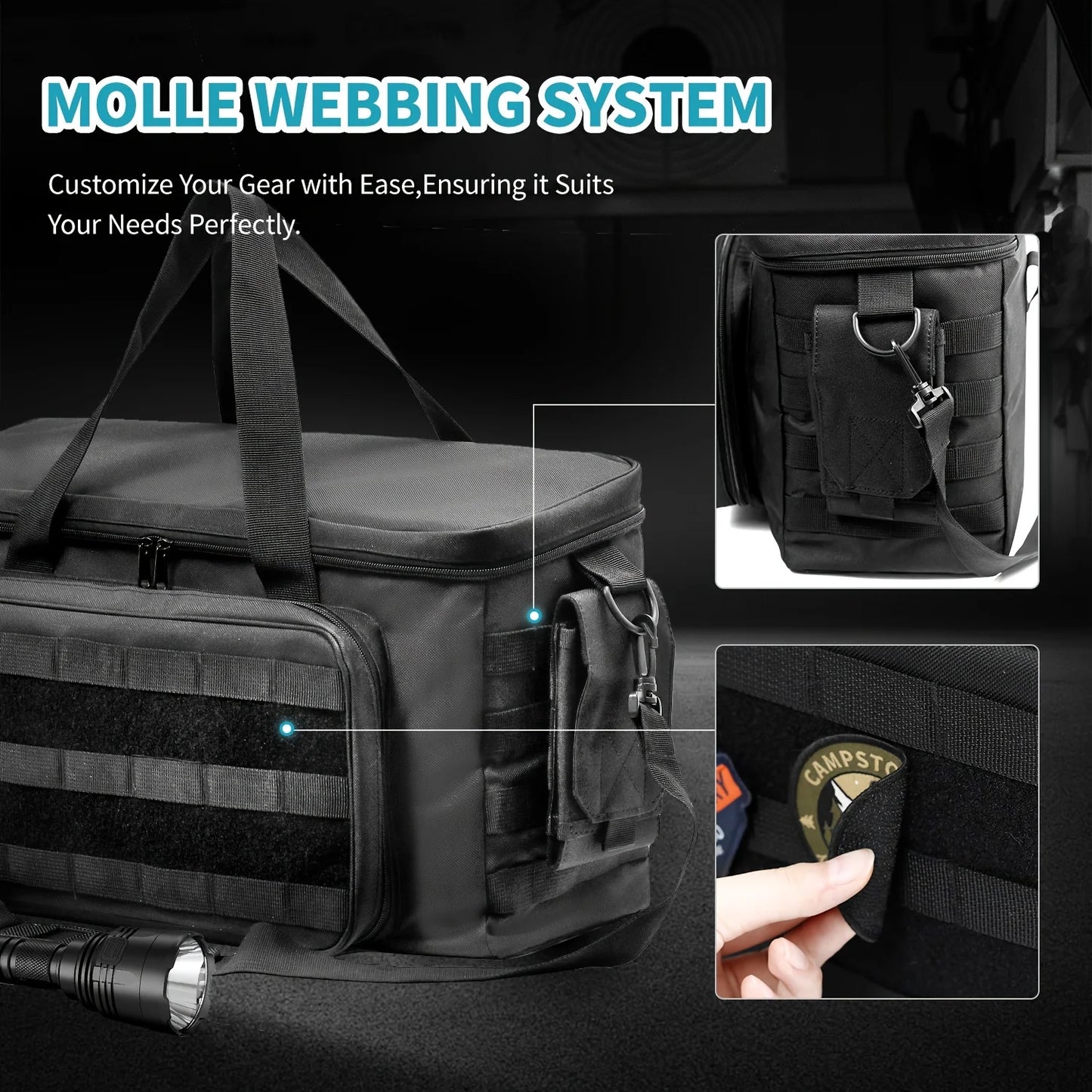 Outdoor Patrol Bag | Waterbestendige Politie Gear Tas voor Wetshandhavers - Organisator voor Auto's en Duty Bags