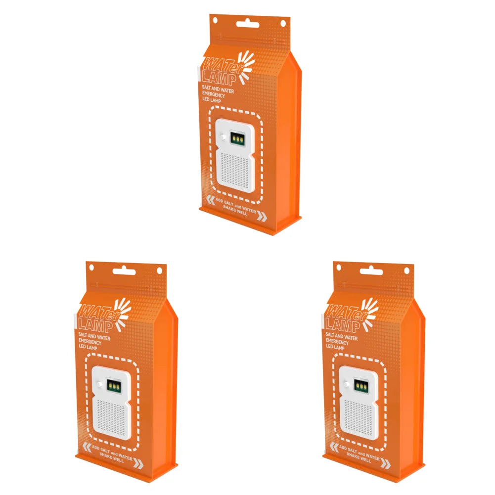 Salzwasser-Notfalllampe – Tragbares, wiederverwendbares LED-Campinglicht für Outdoor, Angeln und Picknicks