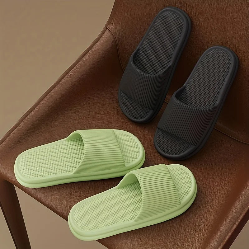 Nieuwe Heren EVA Slides - Non-Slip Open Teen Slippers, Sneldrogend voor Binnen, Douche en Wandelen