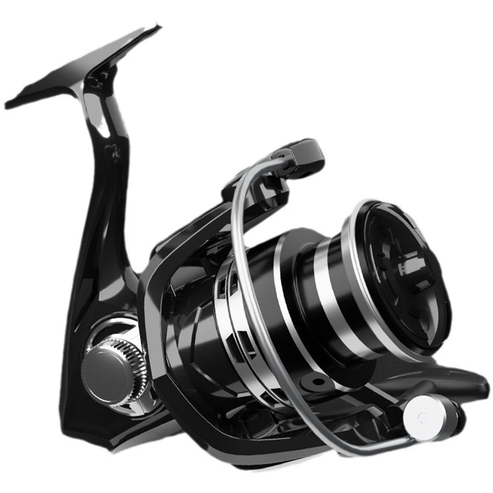 Volledig Metalen Vismolen – Allround Spinning Reel 5.2:1 Overbrengingsverhouding, 12kg Max Drag voor Zee- & Zoetwater