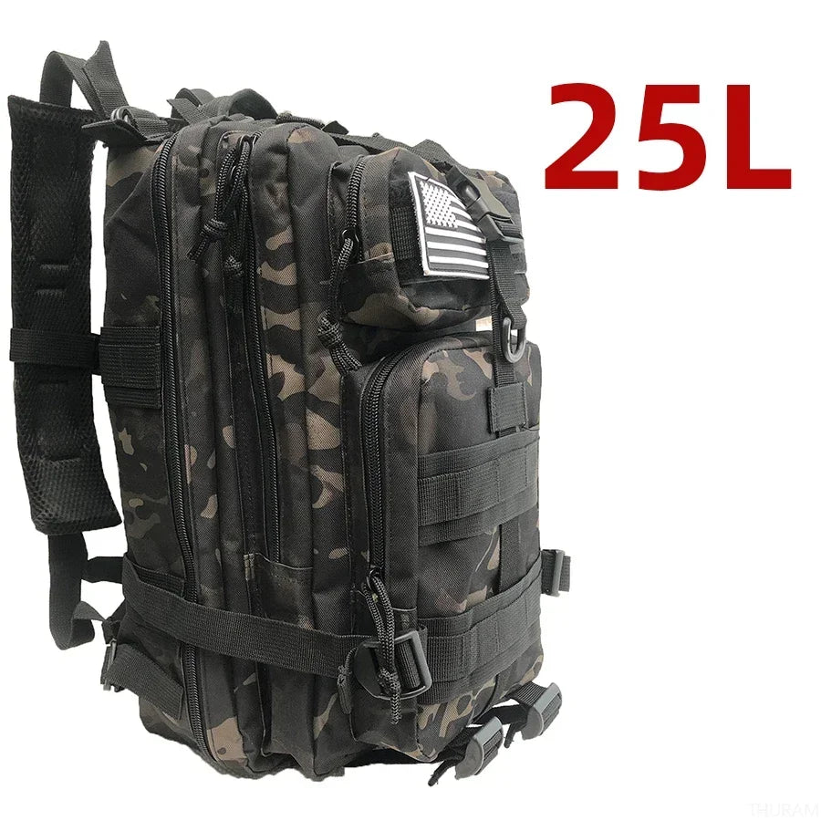 Waterdichte Tactische Rugzak 25L/50L โ 1000D Nylon Outdoor Backpack met Molle voor Hiking, Jacht & Kamperen