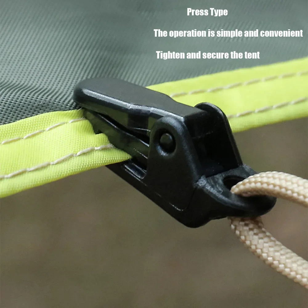 10/15/20 Piece Tarp Clips - Tent Clamps - Adjustable Awning Clamps - Camping Survival Tools for Outdoor Camping and Hiking
