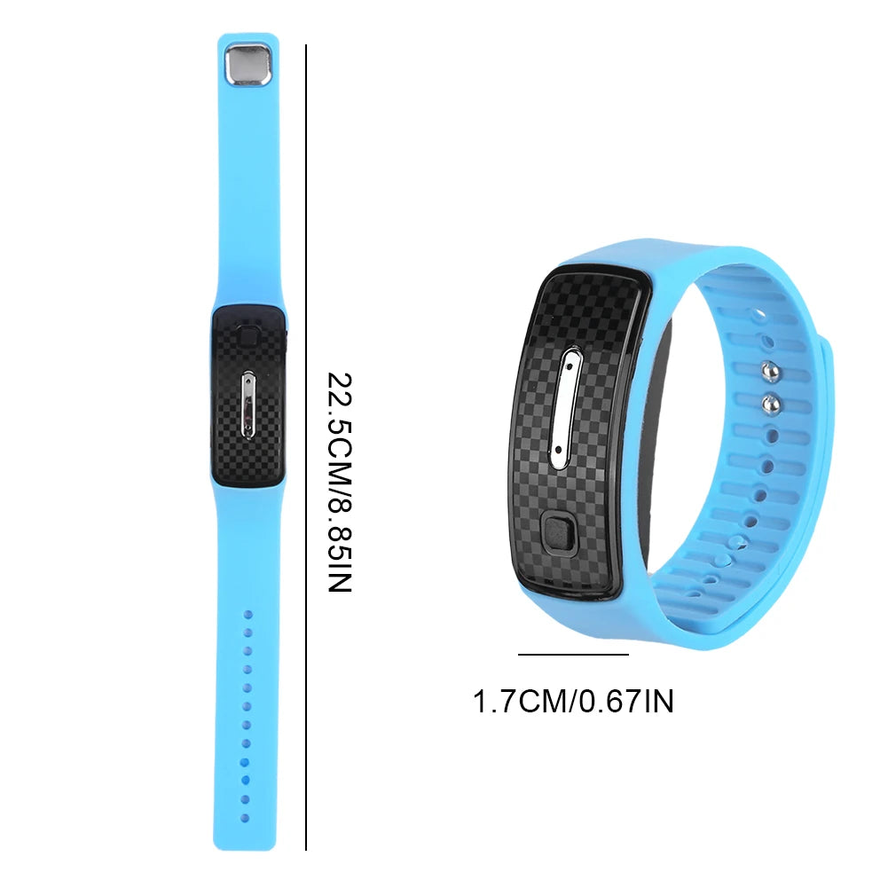 Ultrasonic Mosquito Repellent Polsband, Anti-Muggen Insectenband voor Binnen en Buiten, Veilig voor Kinderen en Volwassenen
