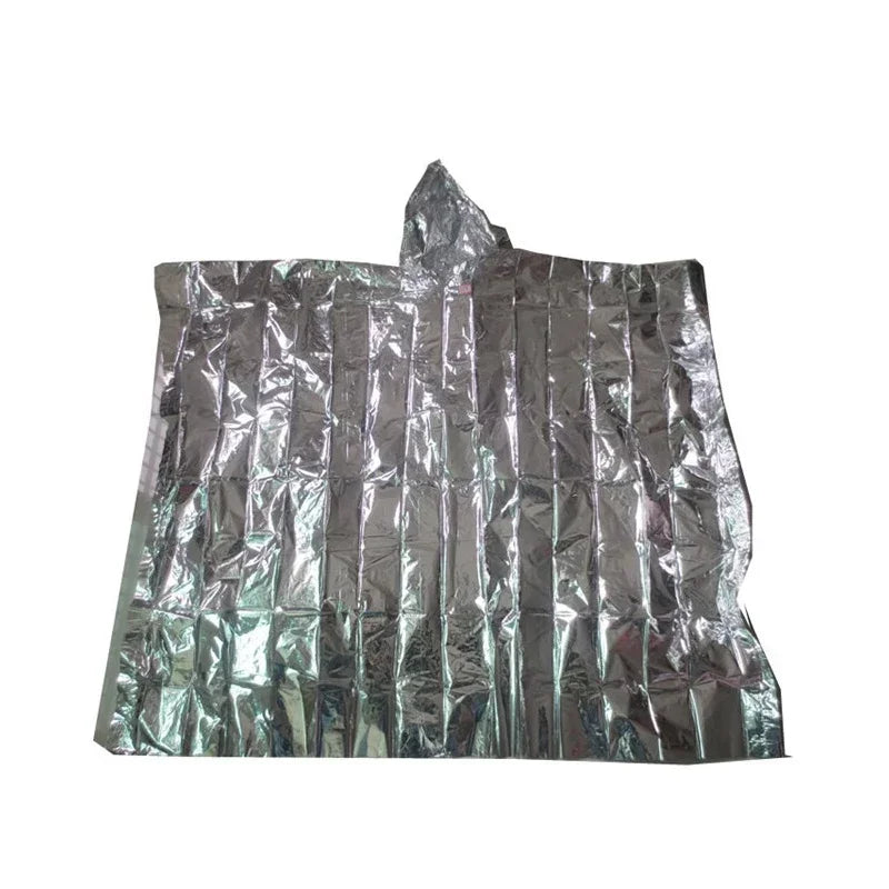Noodponcho - Waterdicht Aluminiumfilm Poncho voor Isolatie en Overleving