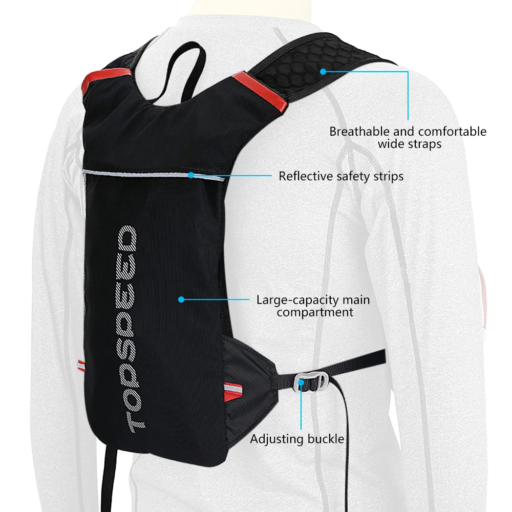 Hydratatie Rugzak met 2L Waterzak – Lichtgewicht & Ademend voor Outdoor Sporten