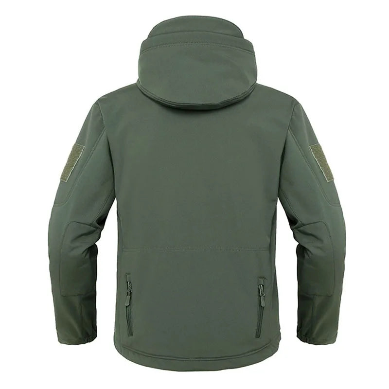 Militaire Shark Skin Softshell Jas – Winddichte, Waterdichte Tactical Hooded Bomber voor Heren