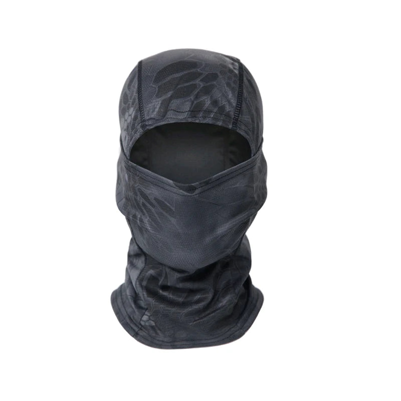 Camouflage Balaclava Hoed voor Fietsers & Jagers – Volledige Gezichtsmasker voor Buiten, Skiën, Motorhelm Binnenmuts