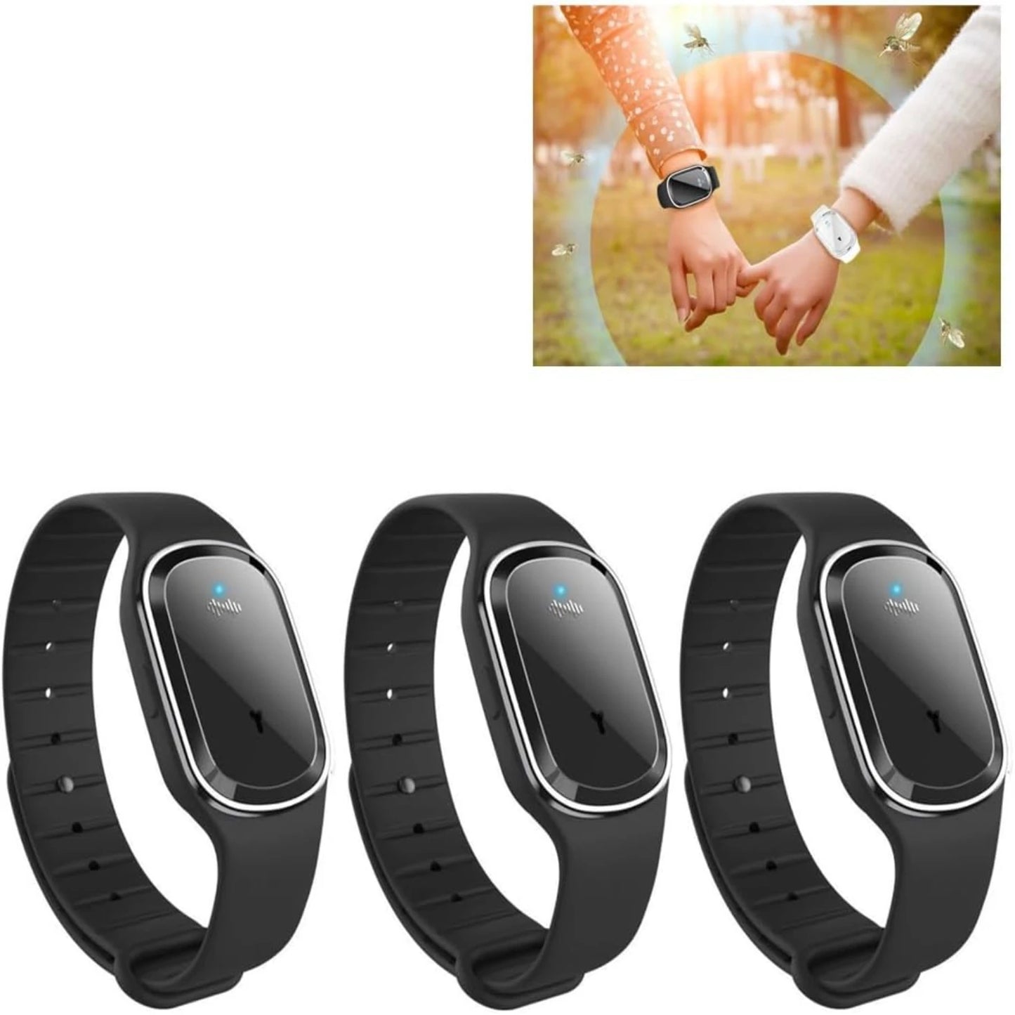 Waterdichte Insectenwerende Polsband, Mosquito Repellent Armband voor Buitenactiviteiten, Duurzaam en Stijlvol, Veilig voor Alle Leeftijden