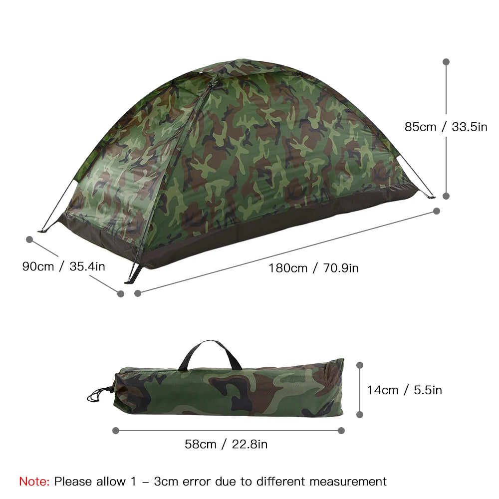 1-Persoons Ultralichte Camping Tent – Waterdichte Trekking Tent voor Outdoor & Strand