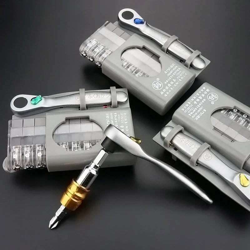 Xiaomi Multifunktionales Mini-Ratschenschlüssel- und Schraubendreher-Set – Kompaktes Handwerkzeug-Set mit Bits