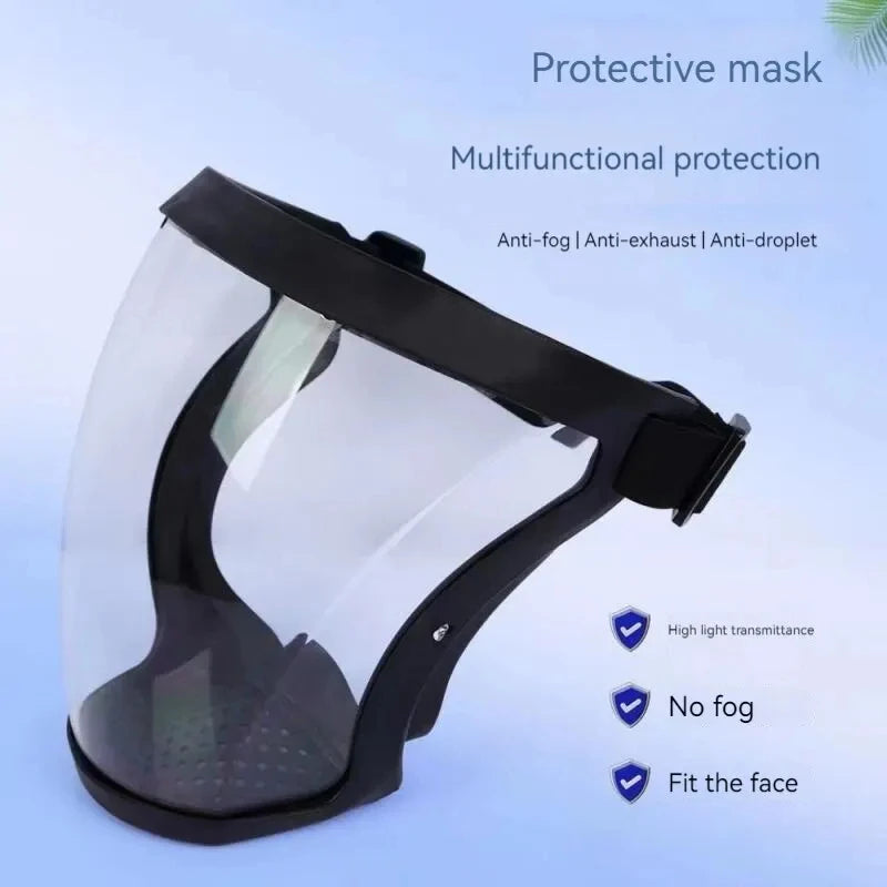 Anti-Fog Transparant Masker – High-Definition Zicht en Volledige Gezichtsbescherming voor Lastewerk en Bescherming tegen Stof