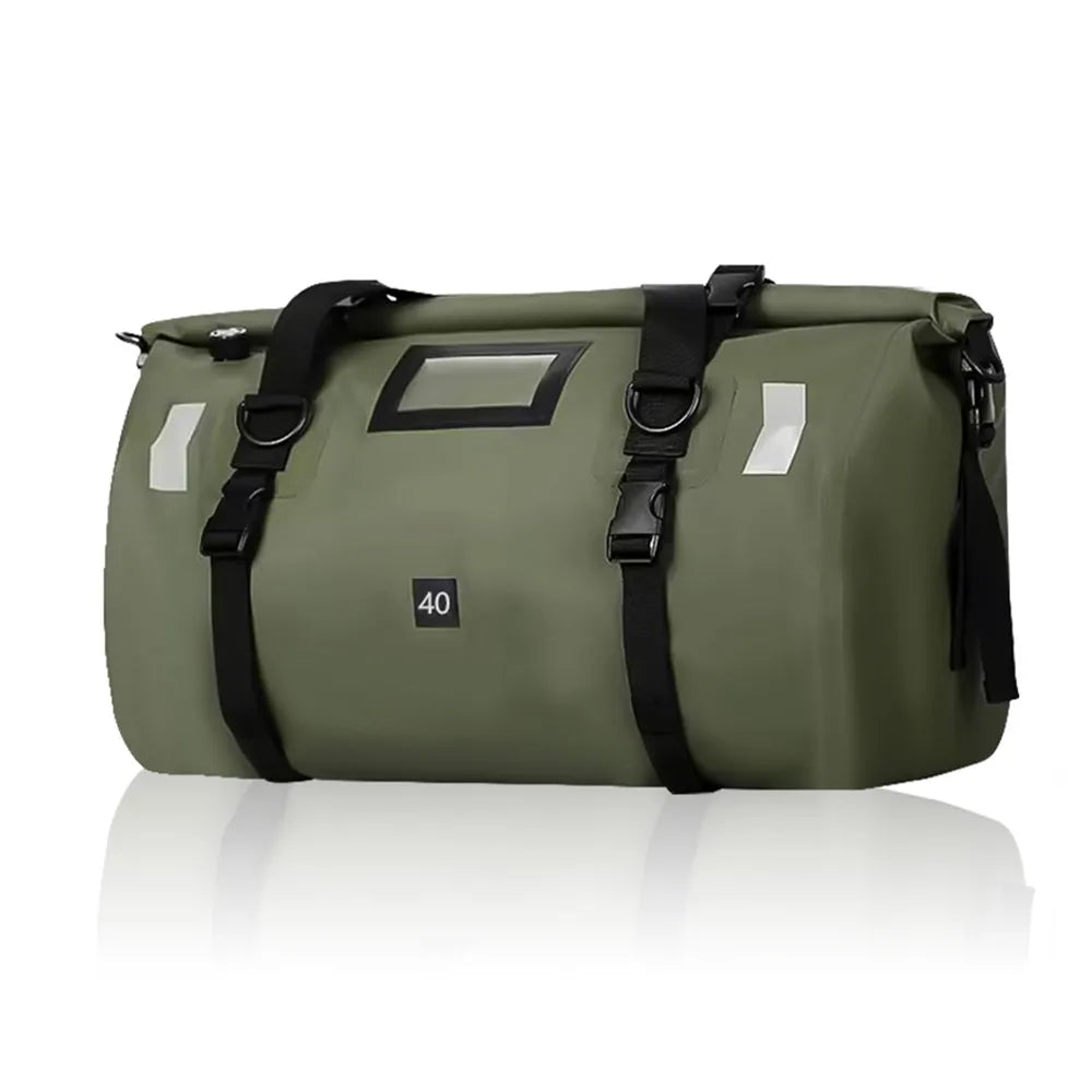 Motorcycle Dry Bag 40L/66L - Waterdichte Reflecterende Duffle Bag voor Reizen, Kamperen, Skiën, Fietsen, en Outdoor Avonturen