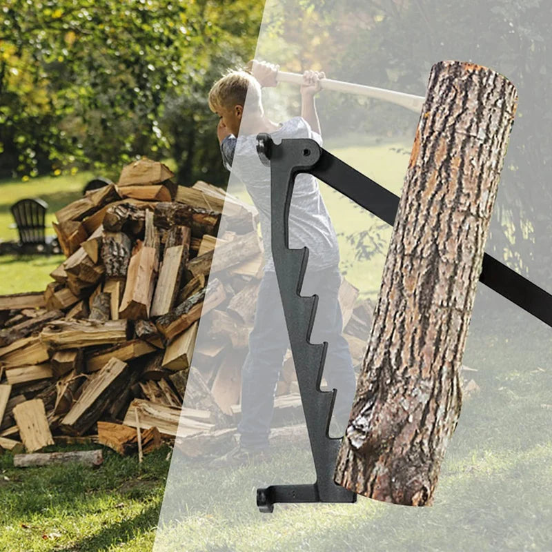 Manueller Holzspalter – an der Wand montierter Holzspalter aus Kohlenstoffstahl für Camping und Garten