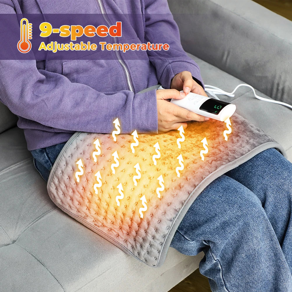 Multifunctionele Elektrische Verwarmingsdeken 30x60cm – USB Oplaadbare Graphene Warmtekussen met Instelbare Temperatuur en Timer