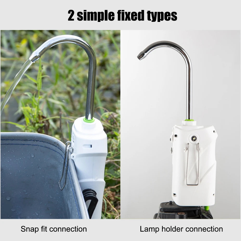 3-in-1-Handwasch- und Angelwerkzeug – Intelligente Sensor-Wasserpumpe mit Sauerstoffzufuhr, LED-Licht und 2600-mAh-Akku