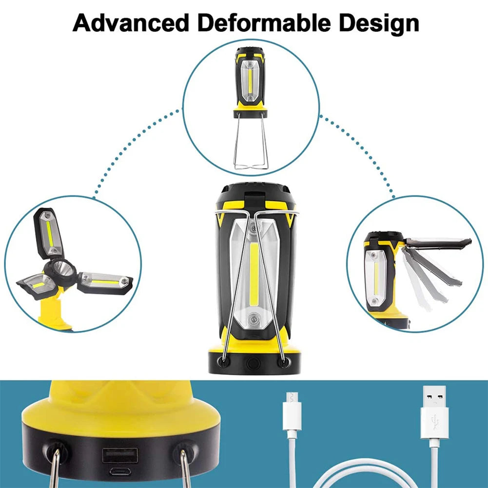 Outdoor LED Camping Lamp | 6 Lichtmodi | USB Oplaadbaar | Noodverlichting