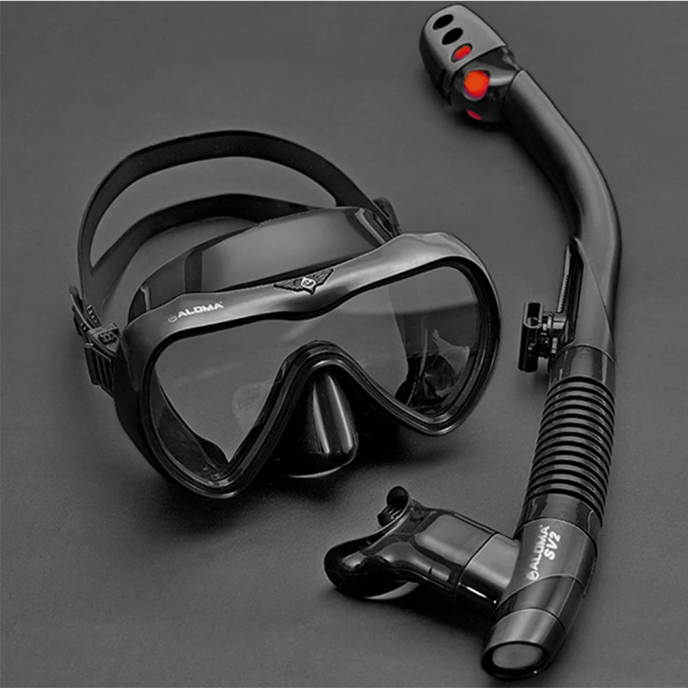Leakproof Snorkel Set met Anti-fog Zwem- en Snorkelbril - Droge Snorkelbuis voor Snorkelen, Zwemmen en Scuba Diving
