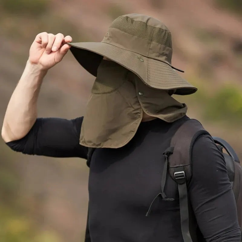 100% Nylon Zomer Buiten Fisherman Hat - Sneldrogend en Zonnebeschermend Hoed voor Mannen en Vrouwen
