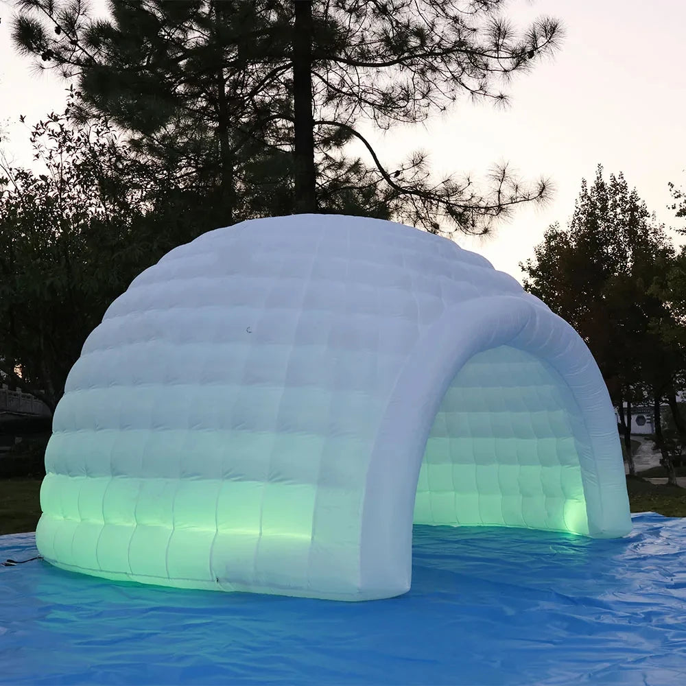 Opblaasbare LED Iglo Dome Tent - Customizable Tent voor Outdoor Evenementen, Beurzen en Kamperen