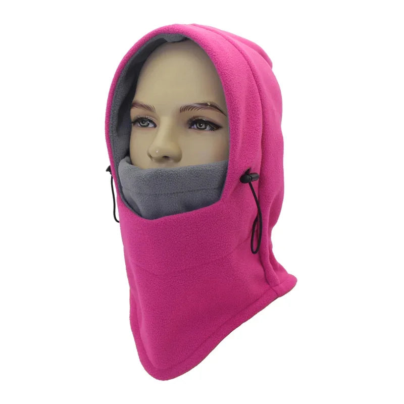 Winter Fietshoed & Ski Cap - Unisex Gevoerde Balaclava met Masker en Oorkleppen