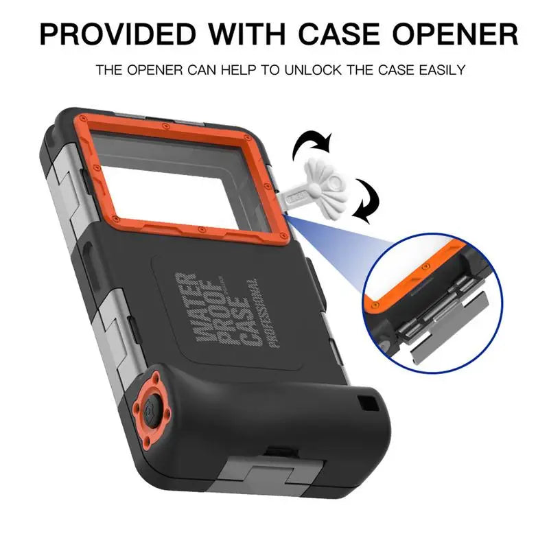 Universele Professionele Duik Telefoonhoes | 15m Waterproof Case voor iPhone 12 Pro Max, Samsung Galaxy S21, S22 Ultra