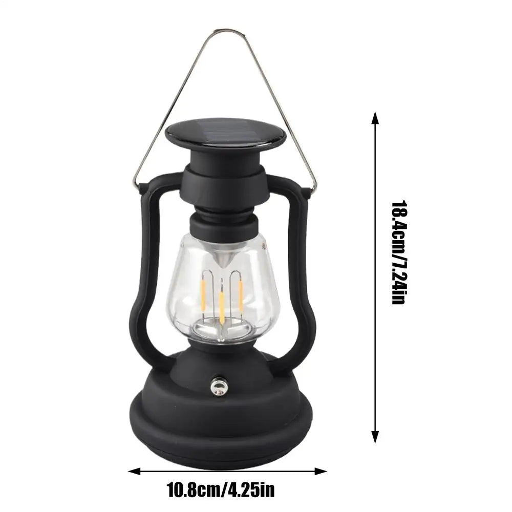 Outdoor Campinglamp | Oplaadbare LED Zaklamp met Zonnepaneel | Waterdicht & Draagbaar