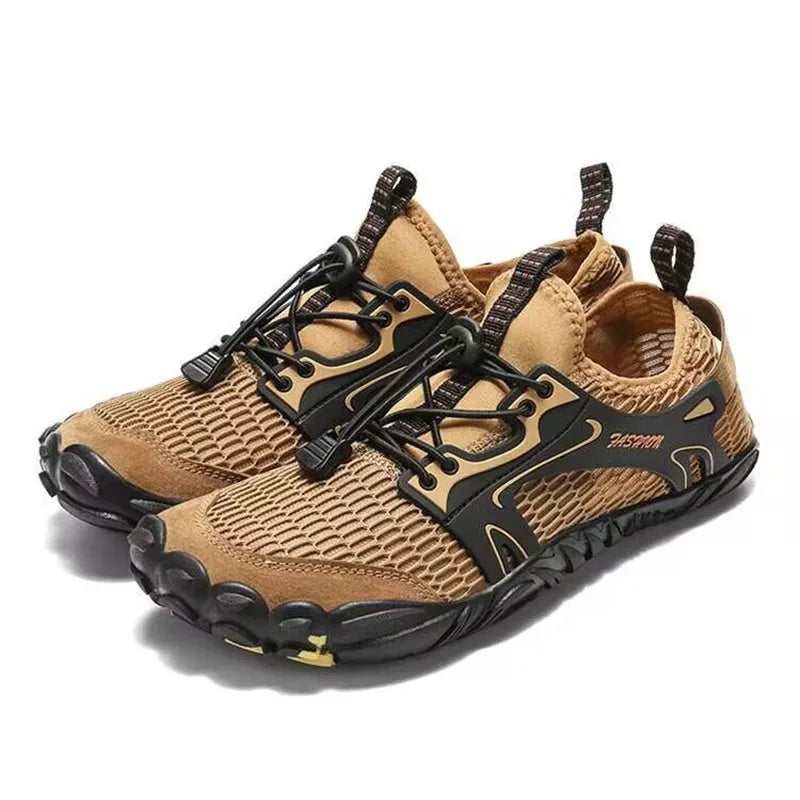 Wading Schoenen voor Mannen - Ademend Water Hiking Schoenen, Sneldrogende Mesh Sneakers voor Buiten en Klimmen
