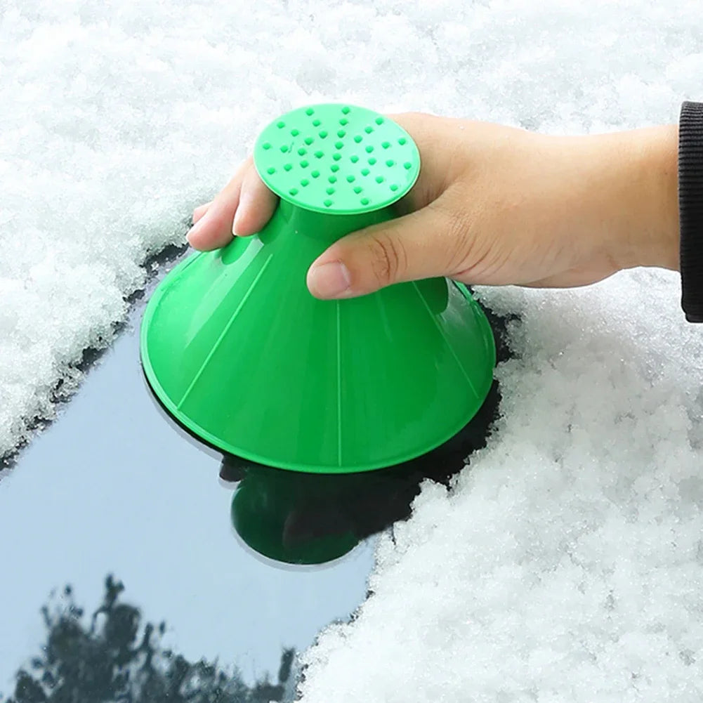 Car Ice Scraper Funnel – Car Window Snow and Ice Scraper, Practical Window Cleaning for Home and Car