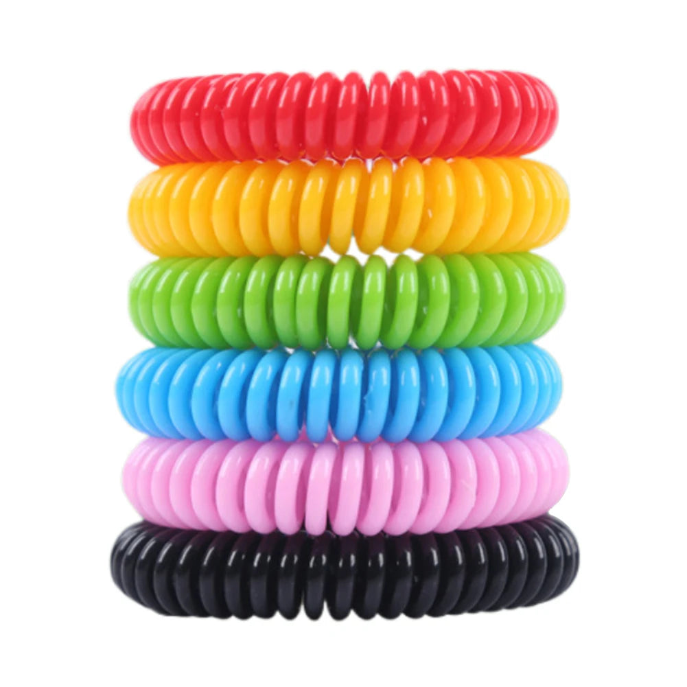 10-Pack Mosquito Repellent Bracelets, Natuurlijke Mosquito Wristband, Individueel Verpakt, Veilig voor Binnen en Buiten
