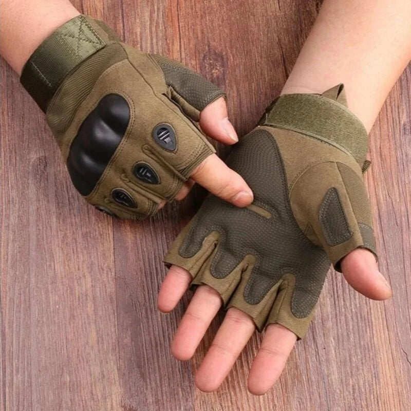 Tactische Half Finger Handschoenen โ Militair Sportmodel voor Schieten, Airsoft, Fietsen & Motor