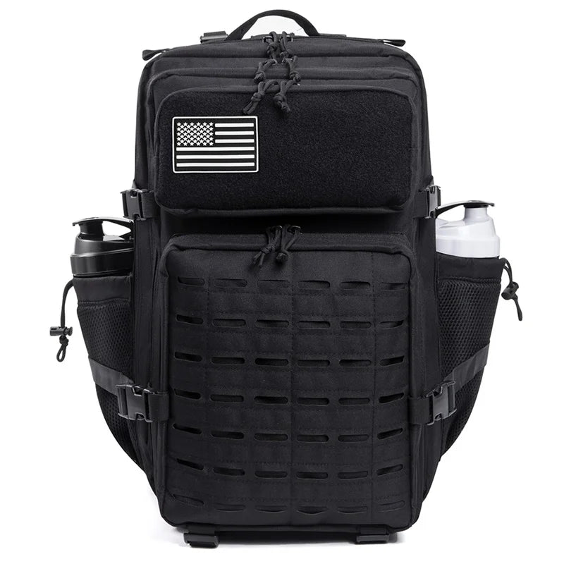 QT&QY 50L Taktischer Rucksack – Robuster MOLLE-Überlebensrucksack mit Flaschenhalter für Outdoor, Fitnessstudio und Wandern