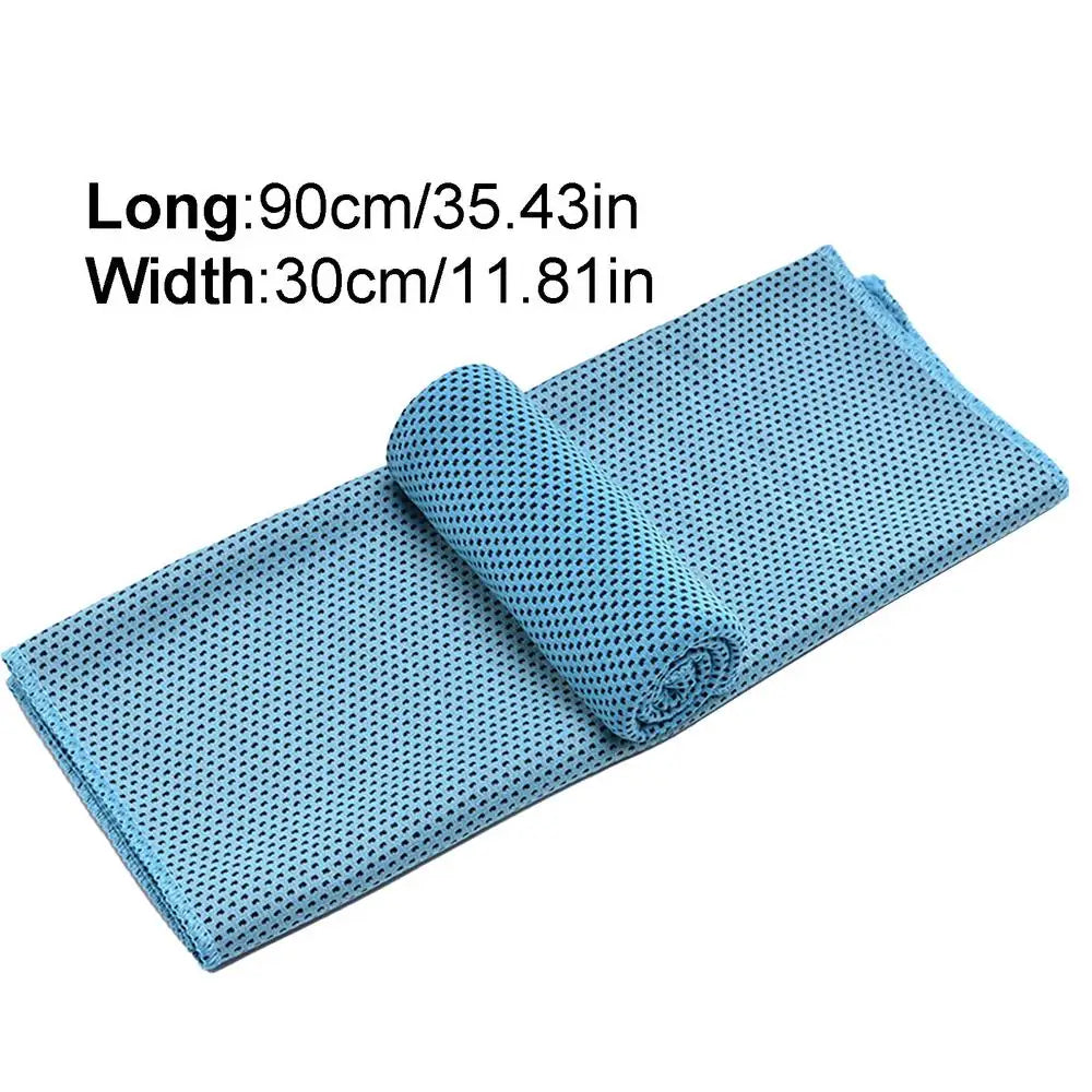 1pc Polyester Cooling Towel, Sneldrogend Ice Towel, Zacht en Ademend Microfiber Sportdoek voor Yoga, Hardlopen, Gym en Workout