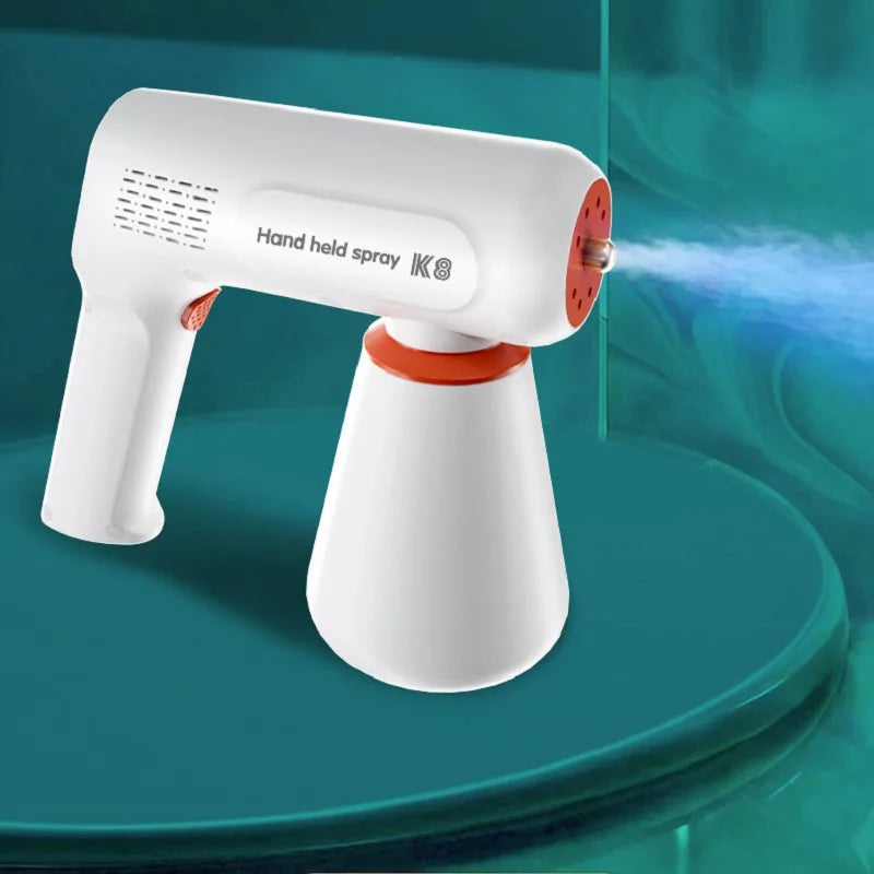 420ML Nano-Sprühpistole K8 – Handgeführter elektrischer Zerstäuber mit UV-Desinfektion