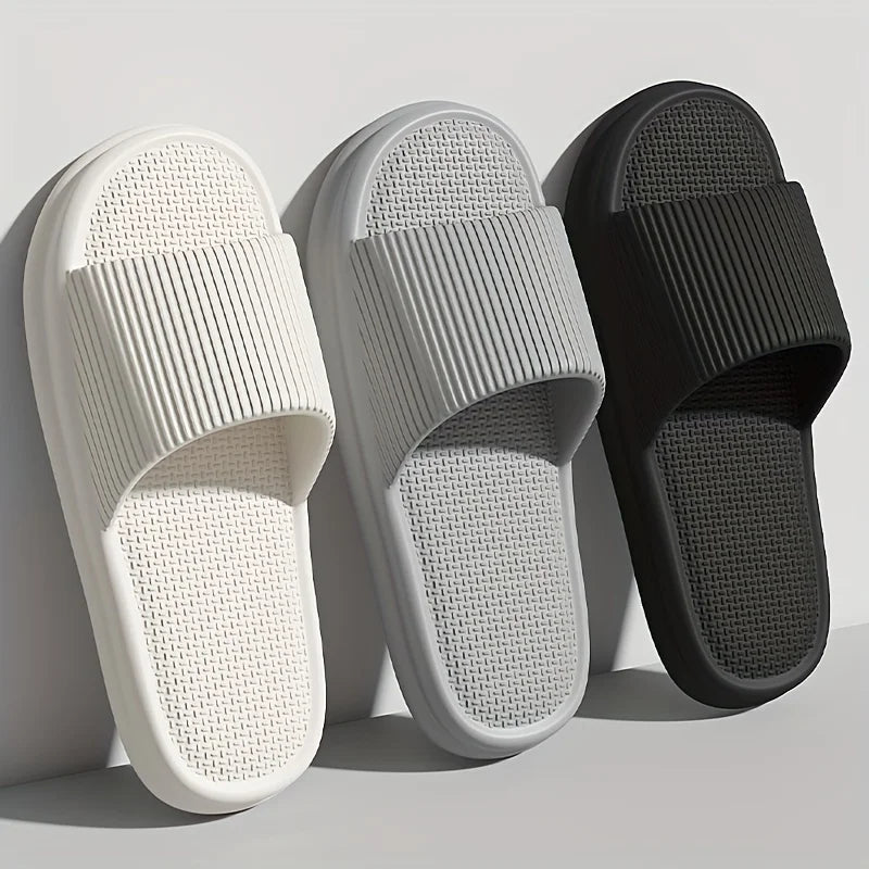 Nieuwe Heren EVA Slides - Non-Slip Open Teen Slippers, Sneldrogend voor Binnen, Douche en Wandelen