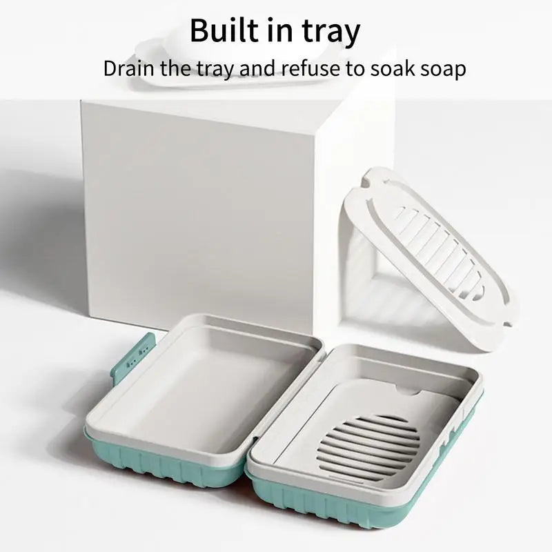 Nieuwe Badkamer Zeepbak - Rechthoekige Zeep Houder voor Douche, Reis en Keuken - Zeepdoos Dispenser en Zeep Rek